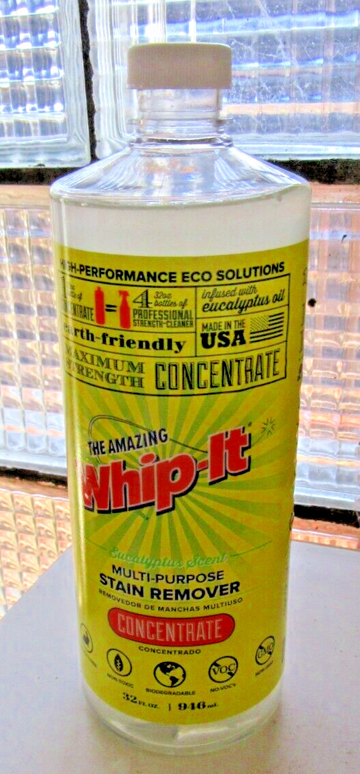 32 oz Whip-It Concentrate All Purpose Cleaner & Stain Remover Non Toxic