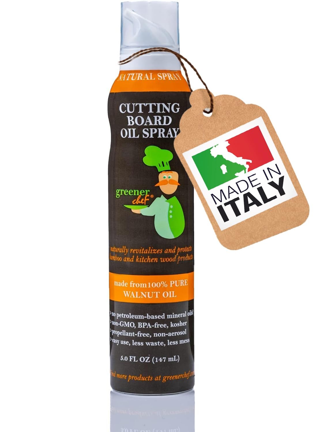 Organic Premium Italian Food-Grade Walnut Oil Spray & Butcher Block Condition…