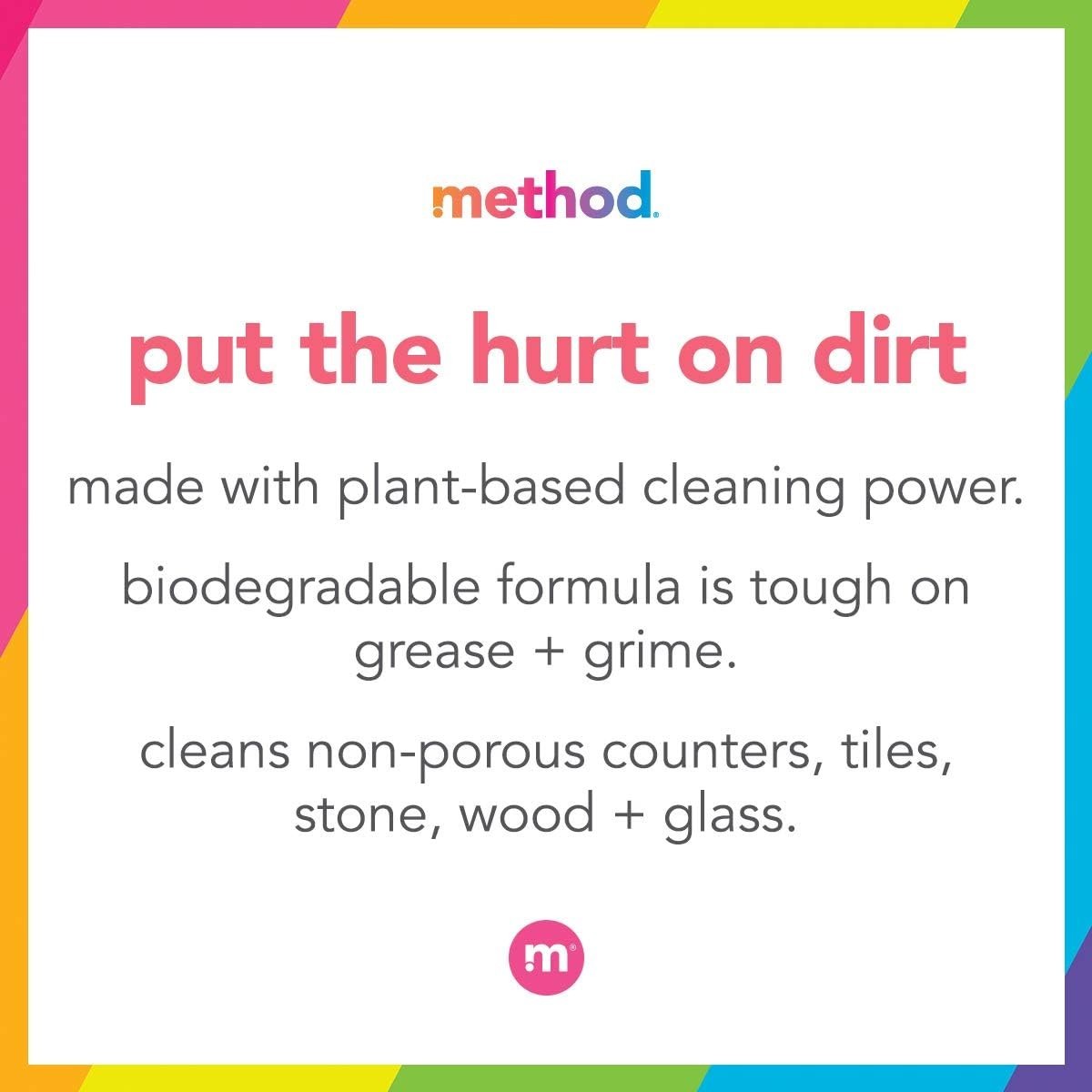 Method Clementine All-Purpose Cleaner 8pk 28oz Cruelty-Free Grease Grime Buster