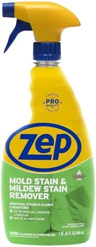 Zep Mold Stain and Mildew Stain Remover – 32 oz (Pack of 4) ZUMILDEW32 – Profess