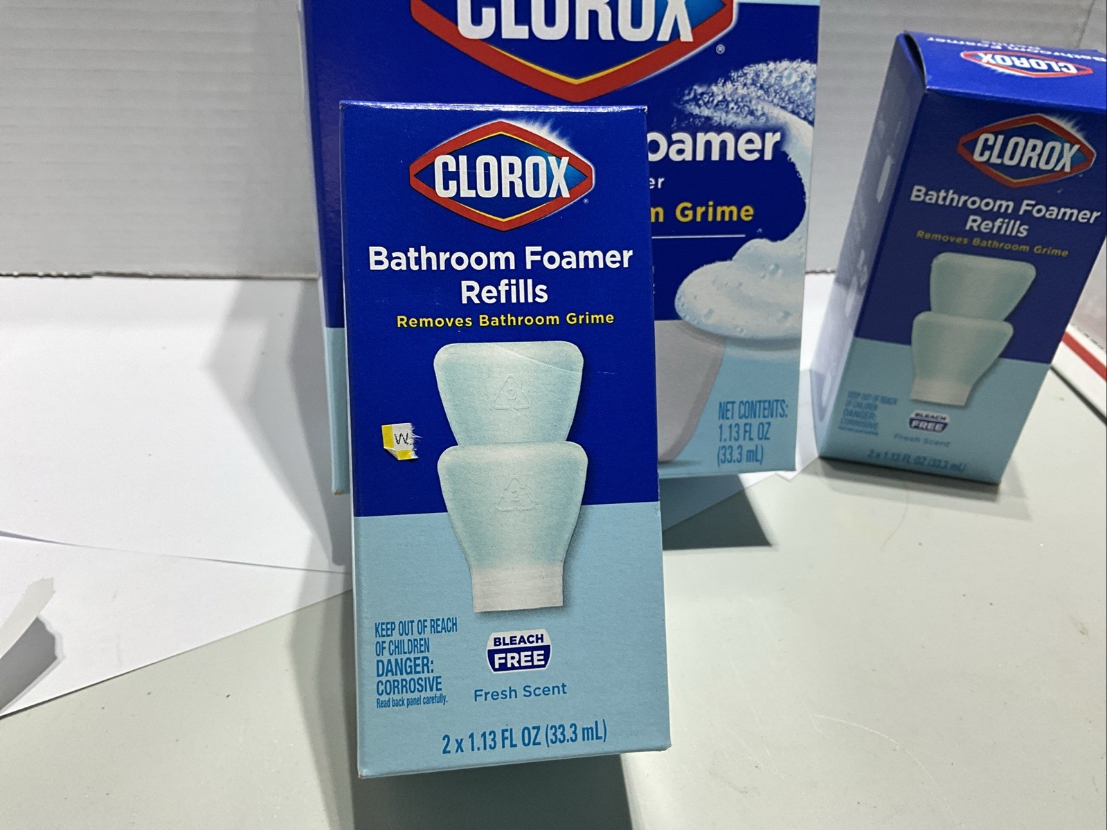 Clorox Bathroom Foamer Starter Kit Concentrated Cleaner & 2 Boxes Of Refills