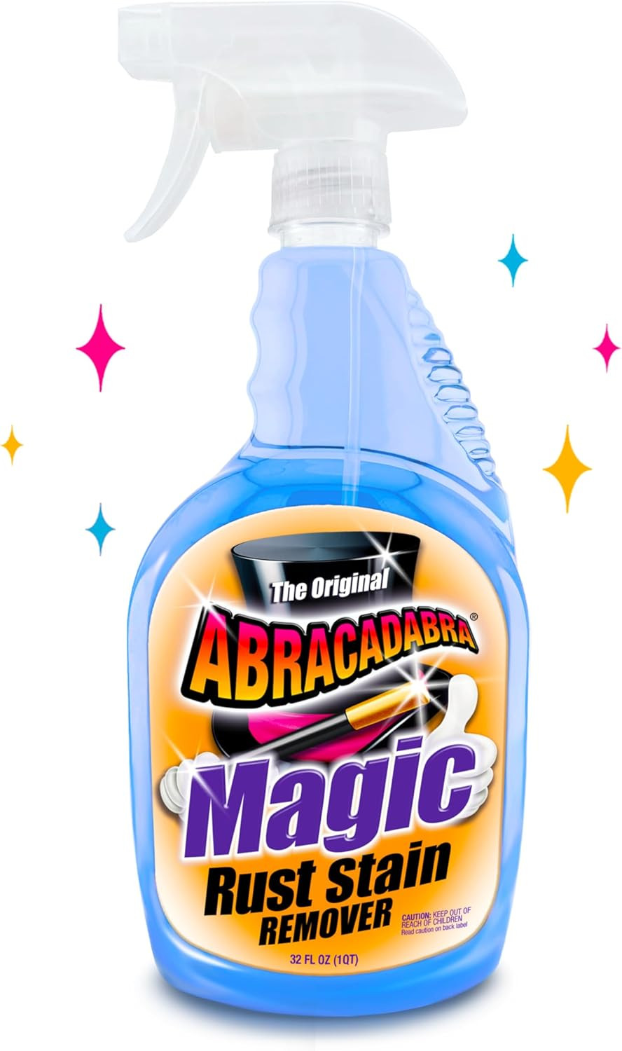 ® Magic Rust Remover 32Oz – Premium Rust Stain Remover for Concrete, Fiberglass,