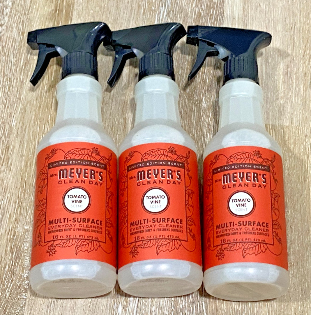 3pk Mrs. Meyer’s Clean Day Tomato Vine Scent Concentrated Multi-Surface Cleaner