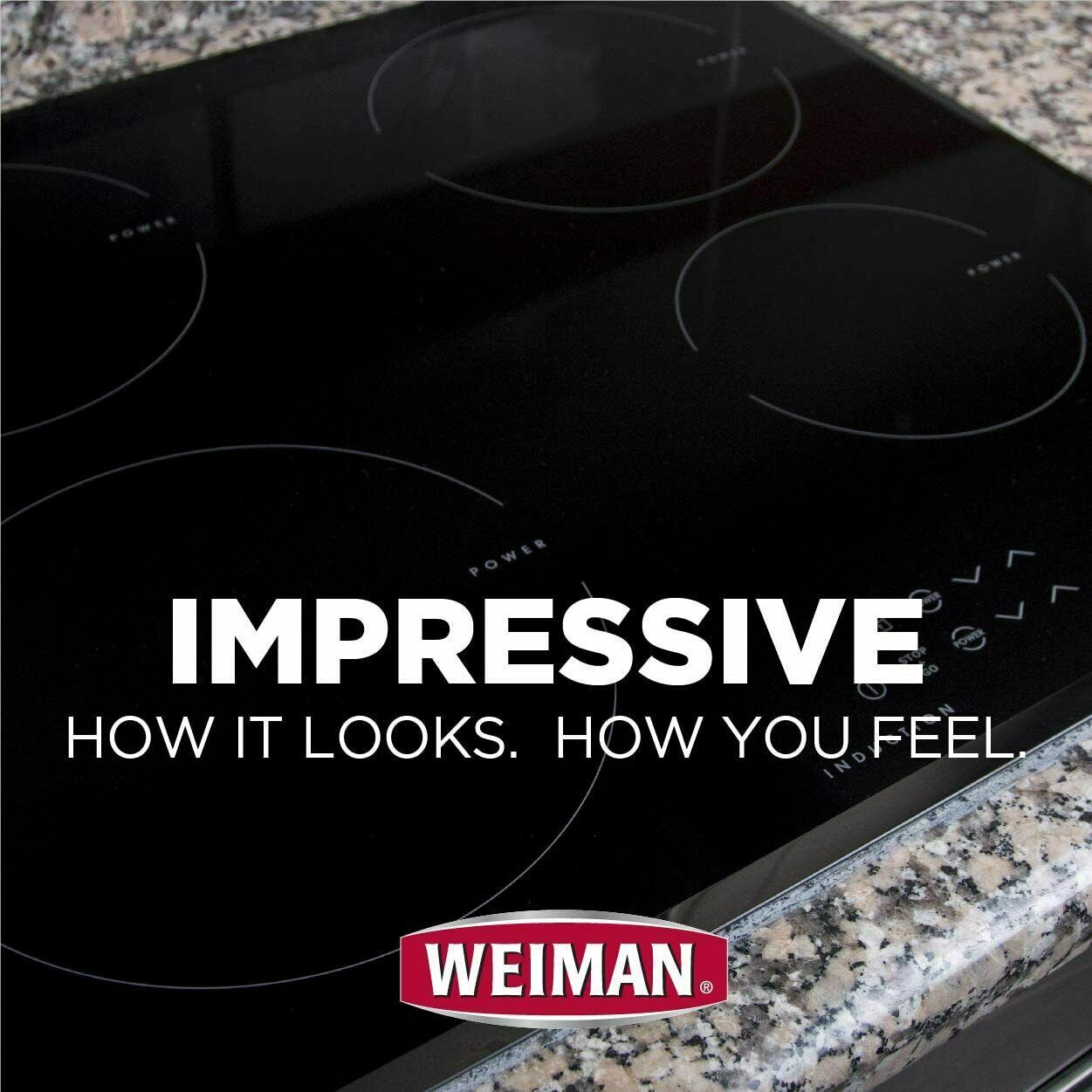 WEIMAN GLASS COOK TOP Heavy Duty CLEANER & POLISH Clean Shine Protect RANGE TOP