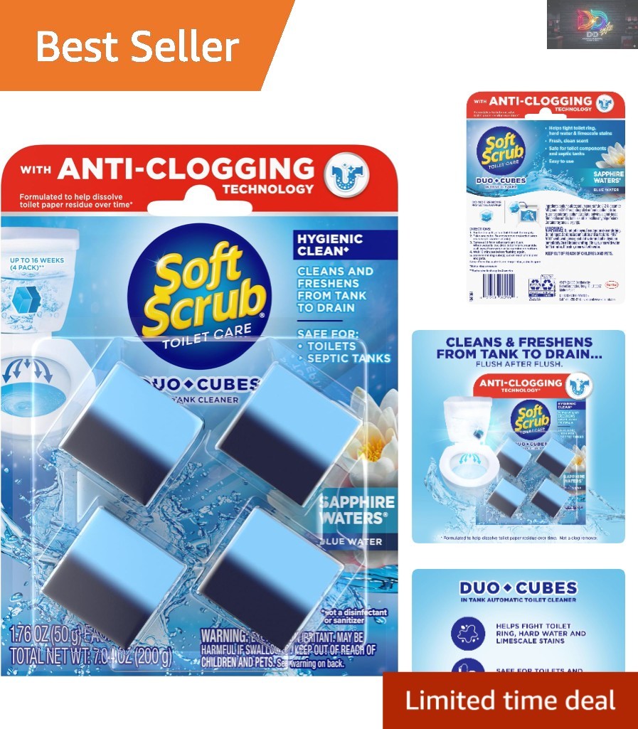 Sapphire Waters In-Tank Toilet Cleaner Duo-Cubes — 16 Weeks of Freshness