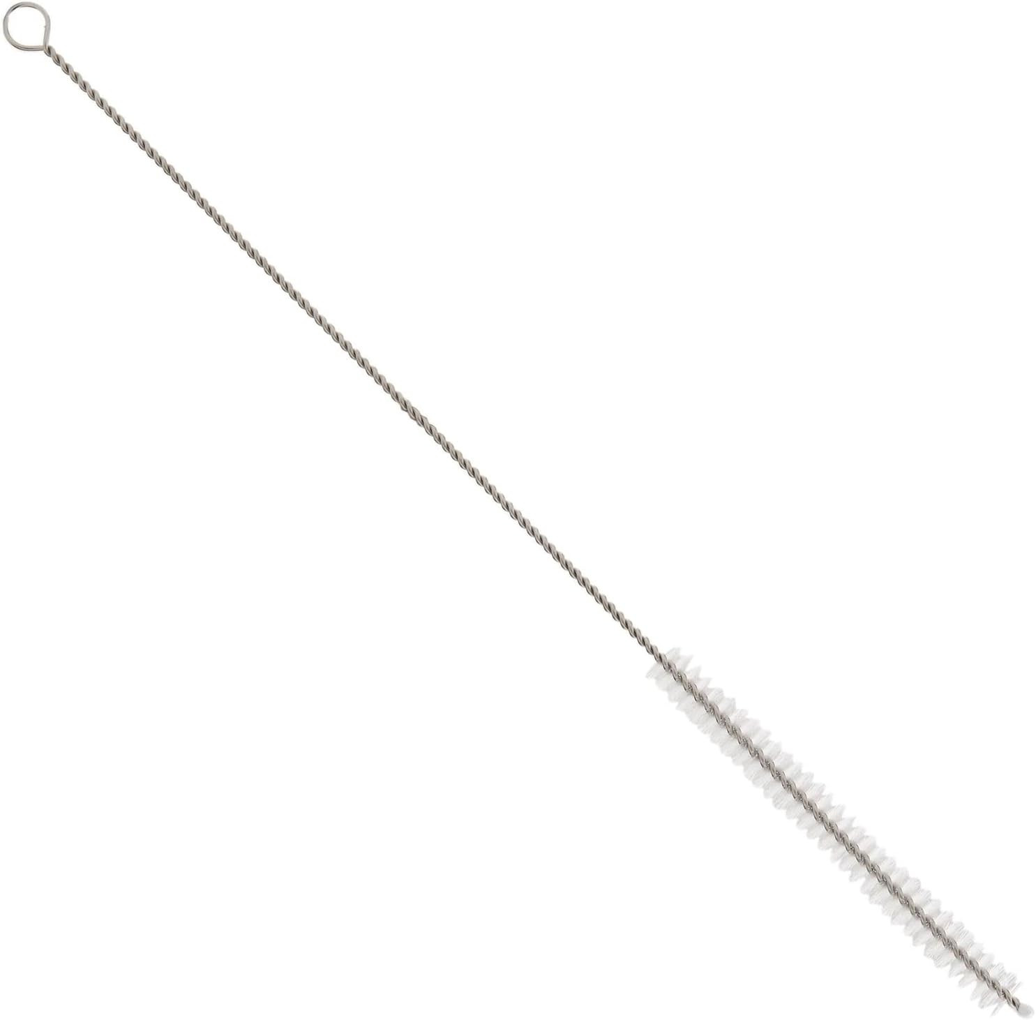 Straw Cleaner Brush – 12 In, Silver & White, 4-Pack – Stainless Steel Straw Clea
