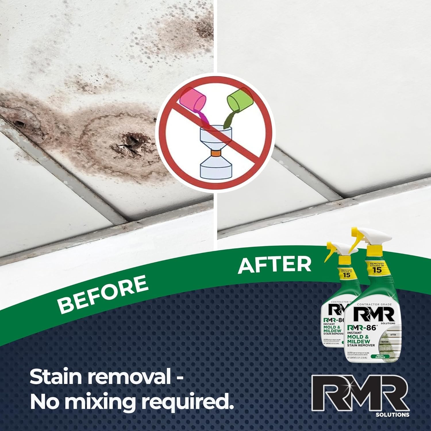32 oz RMR-86 Mold and Mildew Stain Remover Spray – Effective & Safe Formula