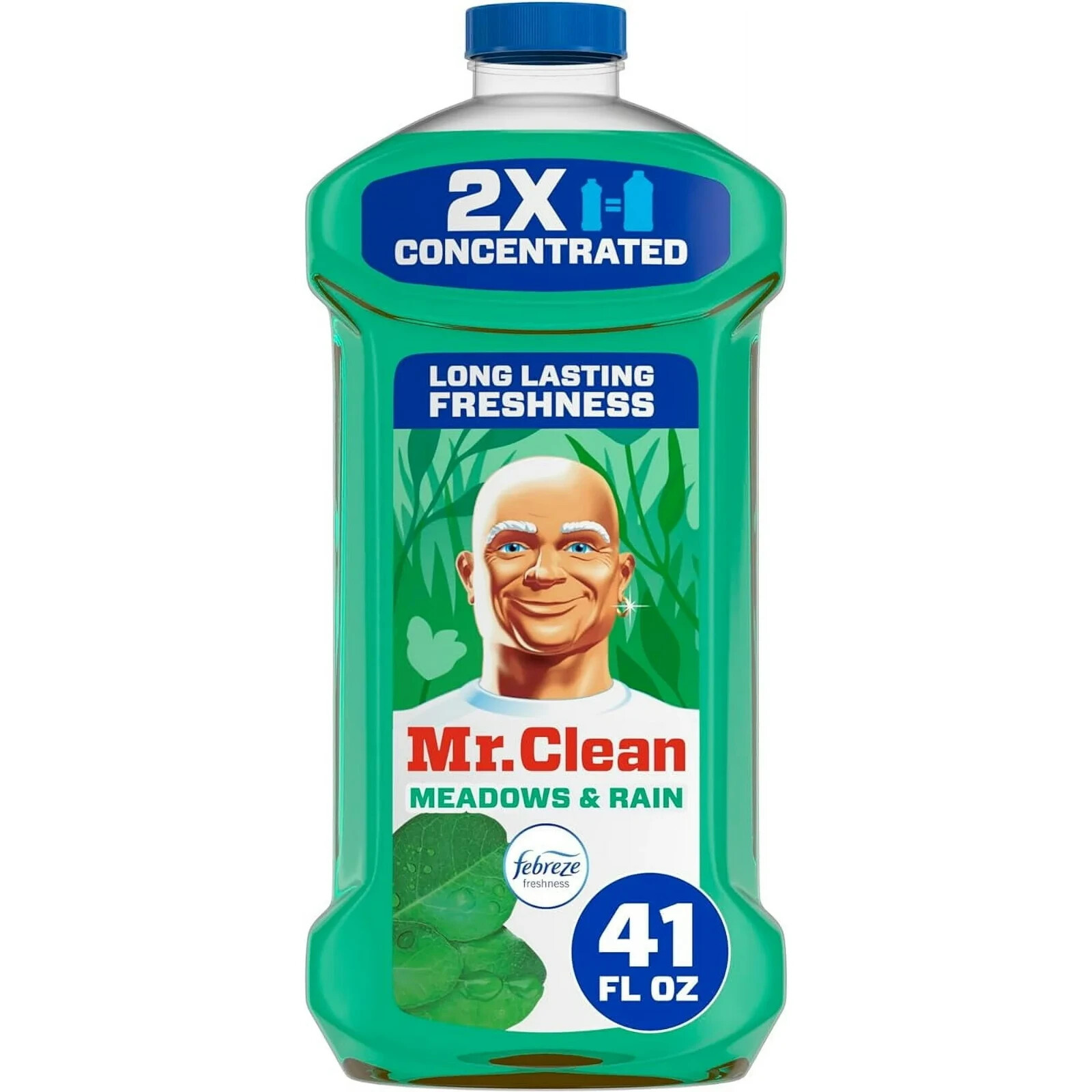 Mr. Clean 2X Concentrated All Purpose Cleaner Febreze Meadows Rain Scent – 41 oz