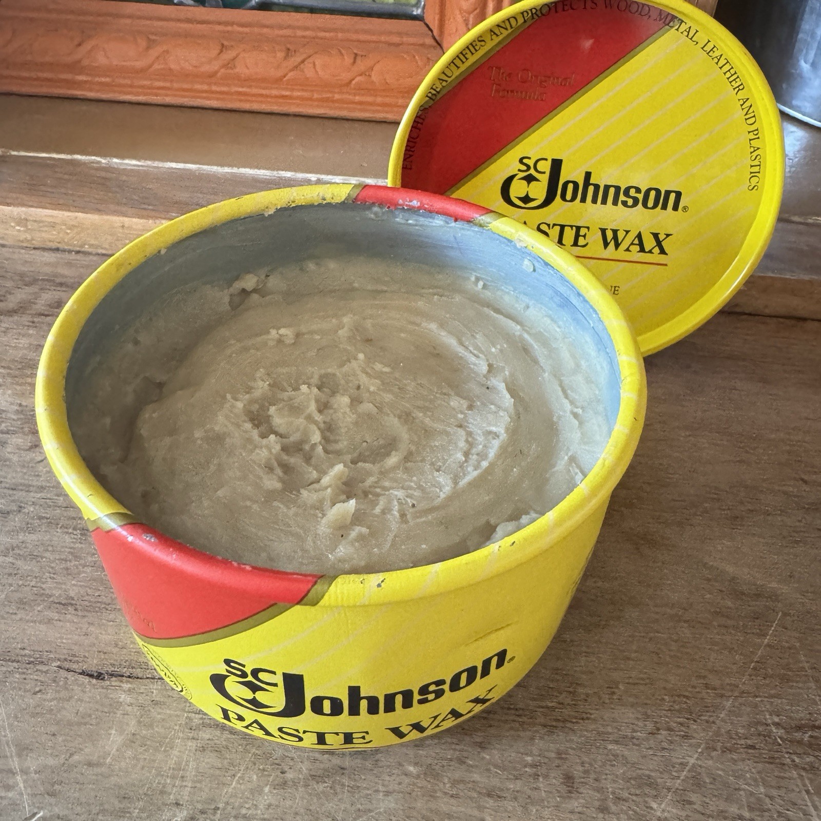 SC Johnson Paste Wax The Original Formula, 16 oz (1 lb) Discontinued Nearly Full