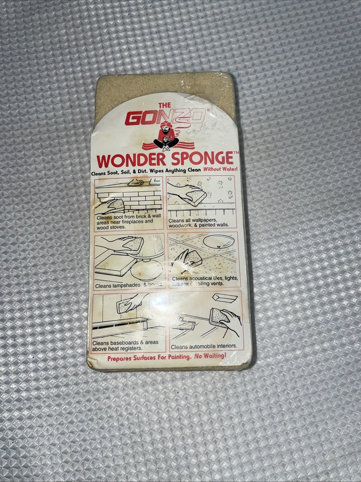 The GONZO Wonder Sponge Waterless Original Sealed Packaging NEW Made In USA