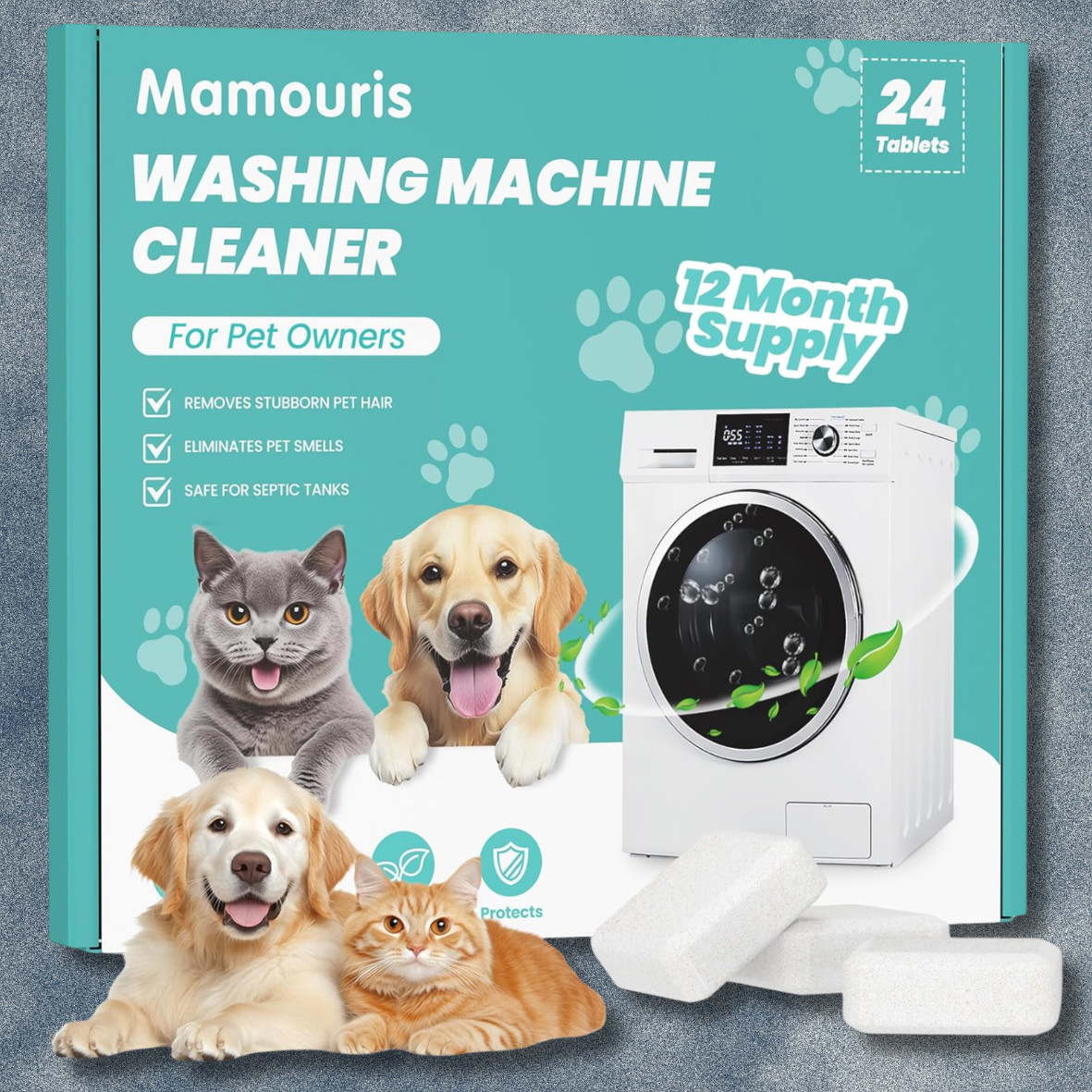 Uproot Clean Washing Machine Cleaner Tablets – 24 Pack