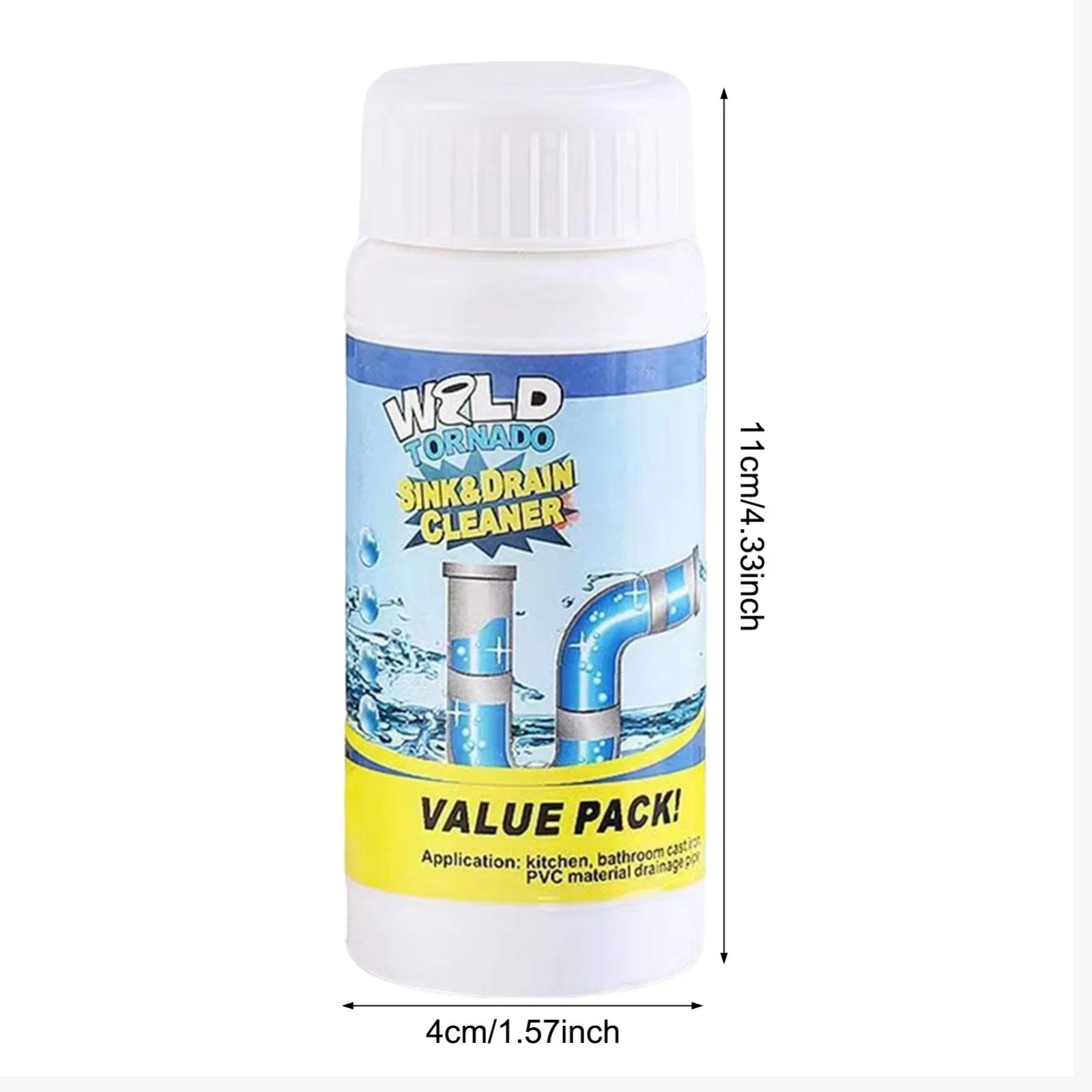 Wild Tornado Powerful Sink Drain Cleaner High Efficiency Clogging Cleaner