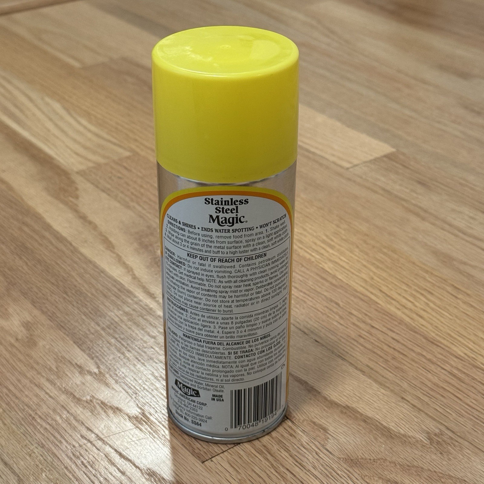 Magic Stainless Steel Countertop Appliance Aerosol Clean & Shine Spray – Vintage