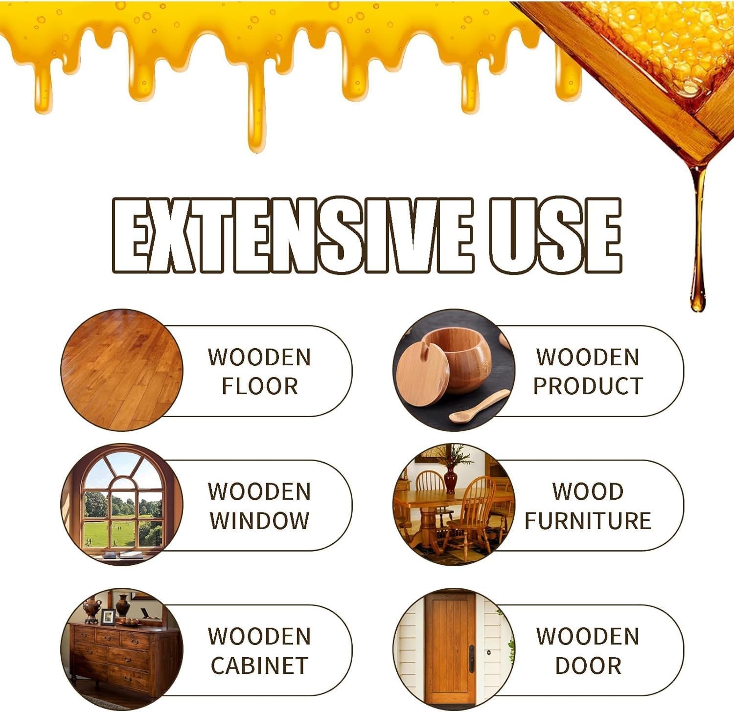 Natural Beeswax Care Spray & Restorer, Wood Cleaner, Furniture Polish for Floor
