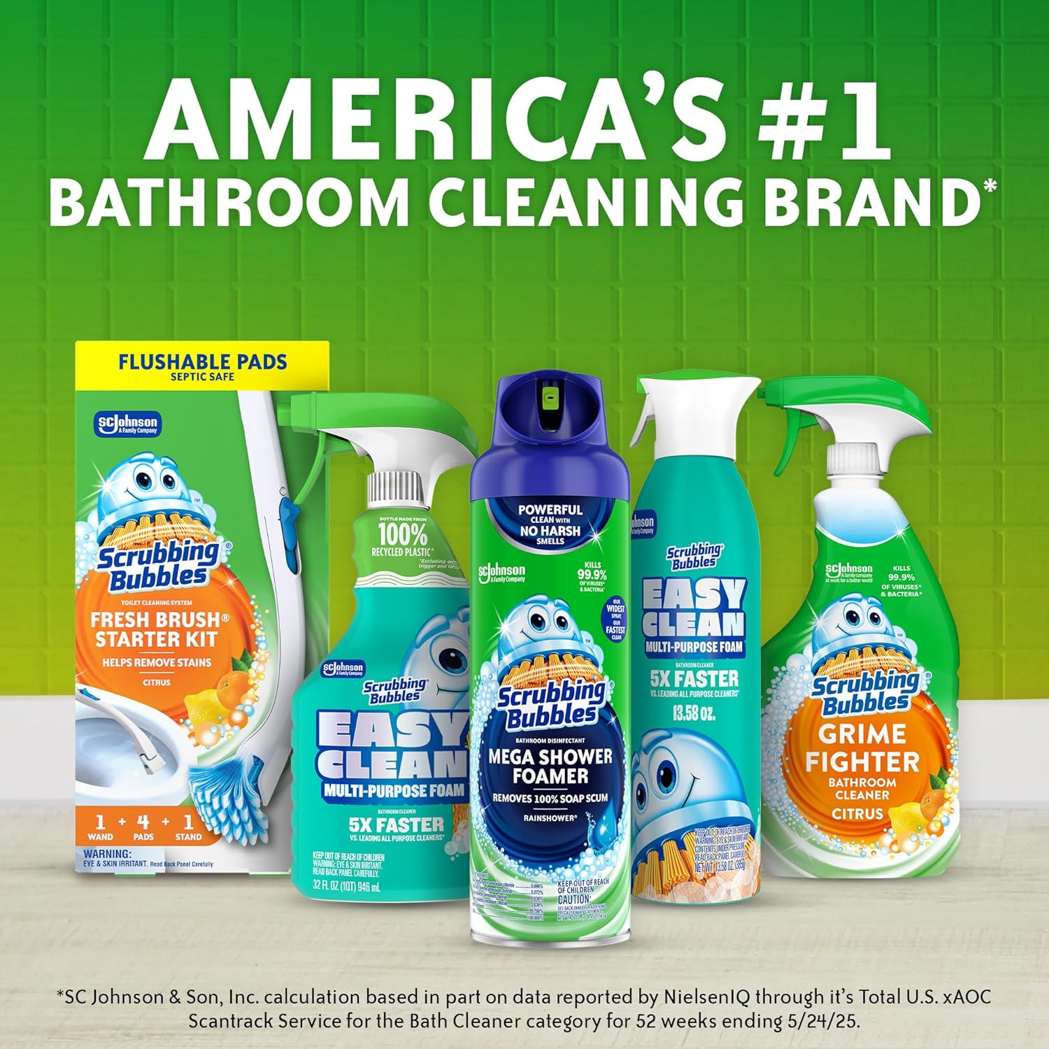 Scrubbing Bubbles Fresh Gel Toilet Bowl Cleaning Stamps Refills, Helps Keep Toil