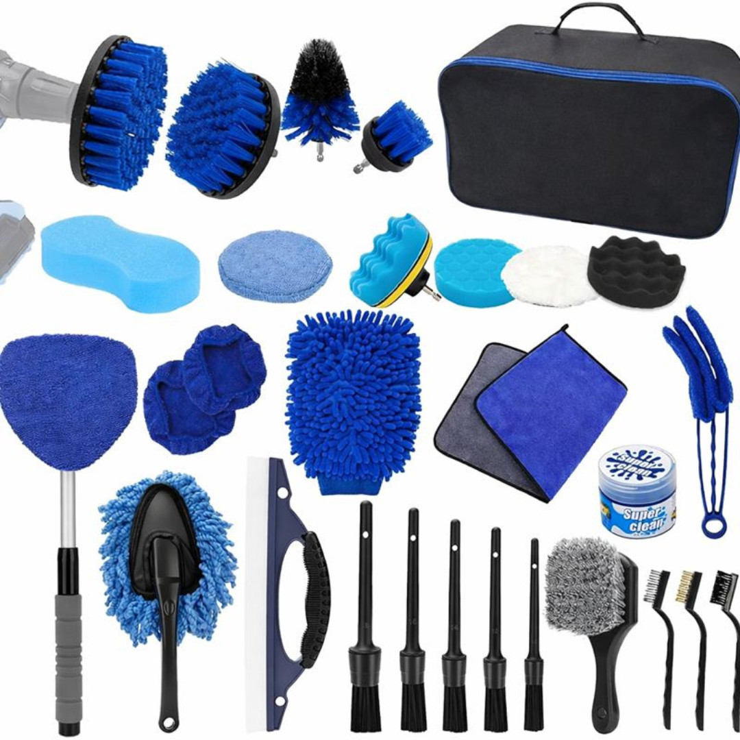 28Pcs Professional Car Detailing Kit | Complete Interior & Exterior Car Cleaning