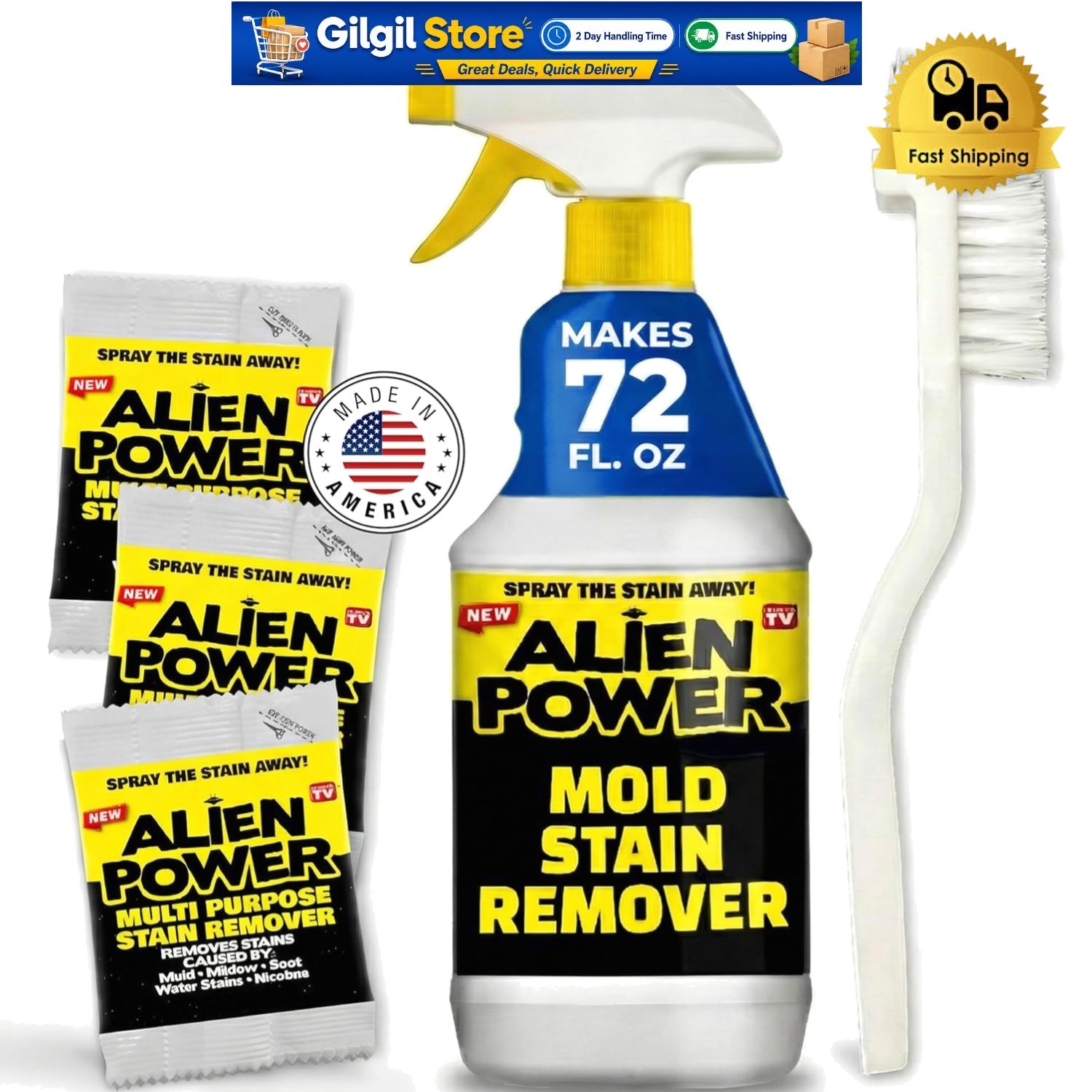 Alien Power 72 Fl Oz All-Purpose Cleaning Spray – Mold, Mildew & Grout Remover