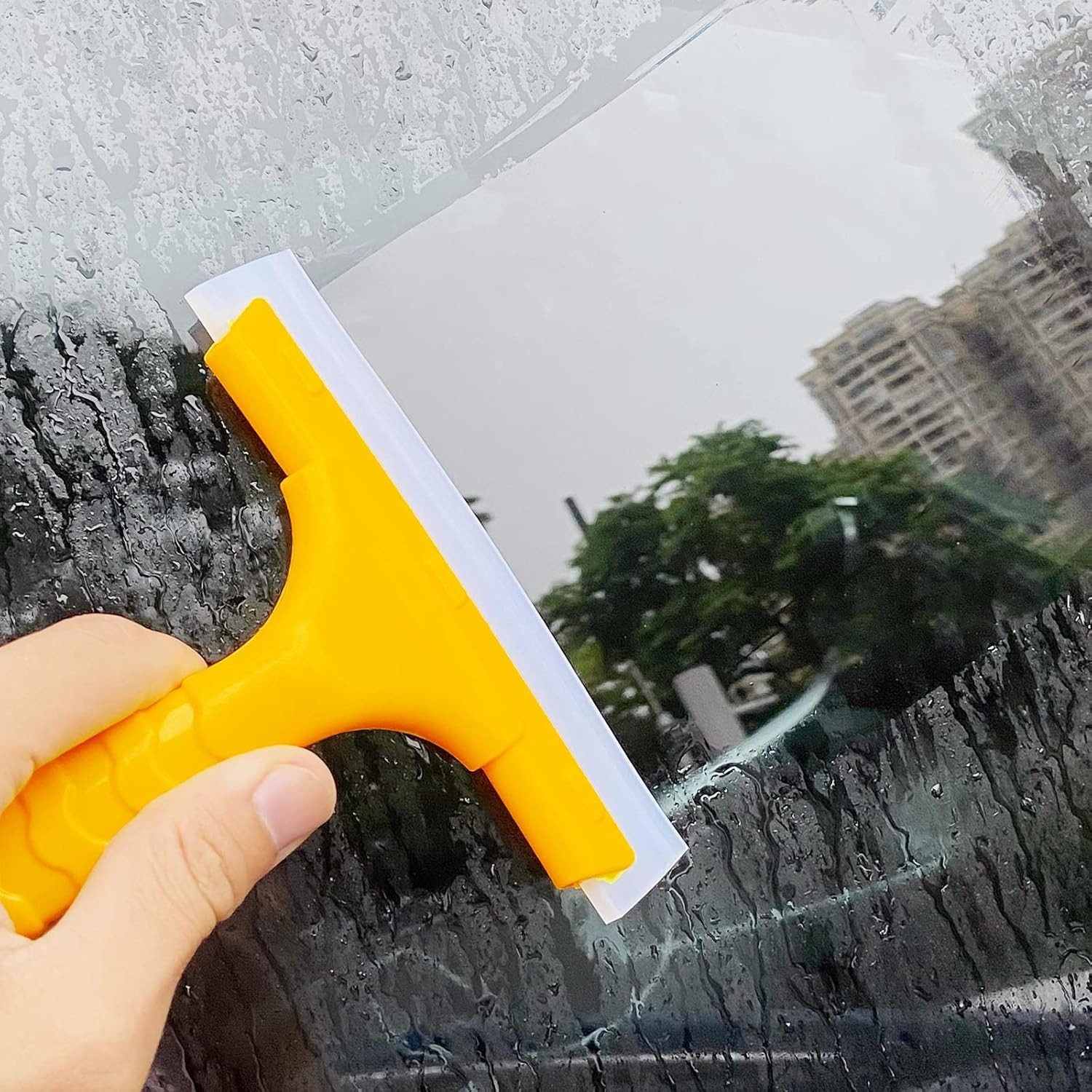 Silicone Blade Small Squeegee Shower Glass Squeegee Window Tint Squeegee Yellow