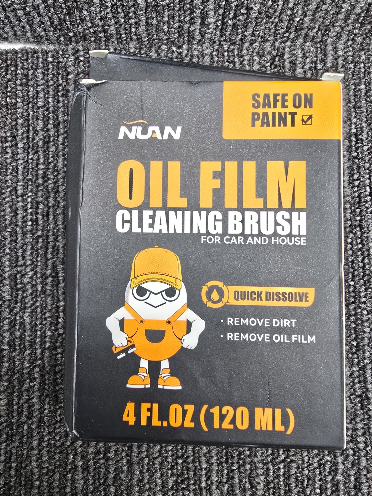 (QTY 2) NUAN OH19ZCX v1.4: Oil Film Cleaning Brush 4 Fl.Oz For Car And House
