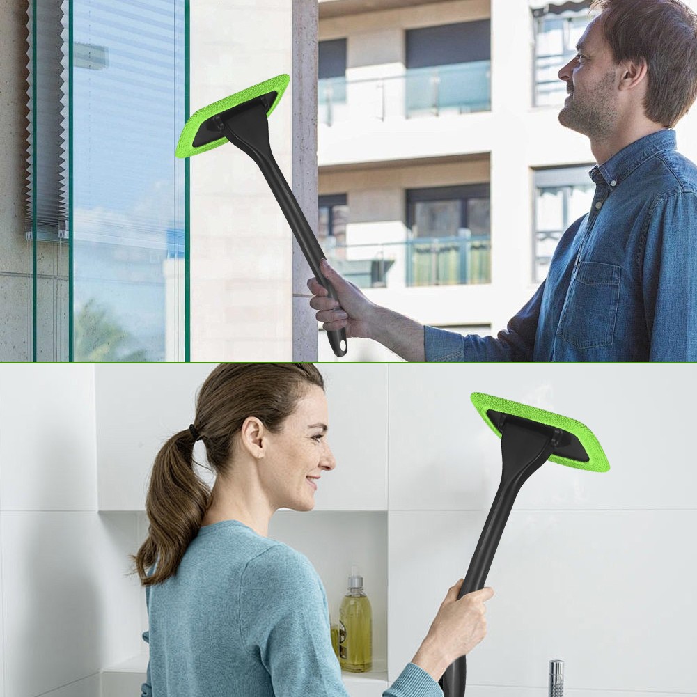 5-in-1 Microfiber Mop for Windshield & Glass Cleaning Kit & 5 Reusable Pads