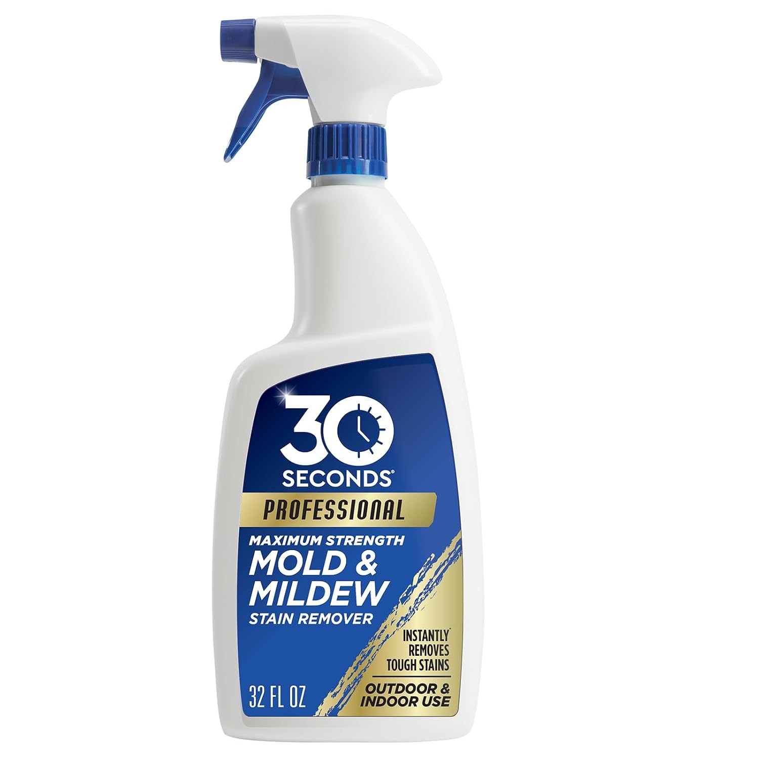 30 SECONDS Pro Mold and Mildew Stain Remover | Scrub Free | Brighter Results Ins
