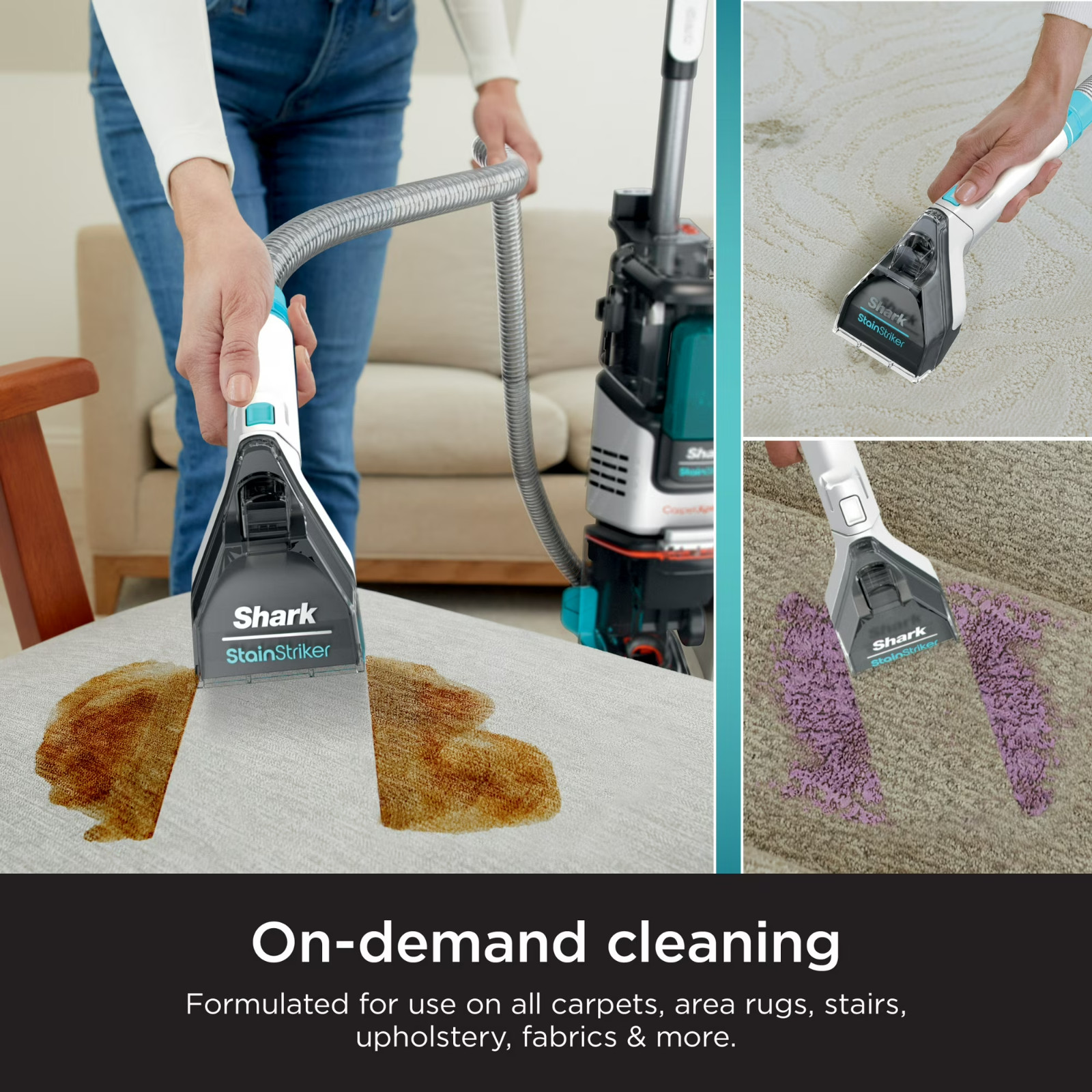 Shark CarpetXpert Deep Clean Pro for StainStriker Spot remover Liquid 48-oz