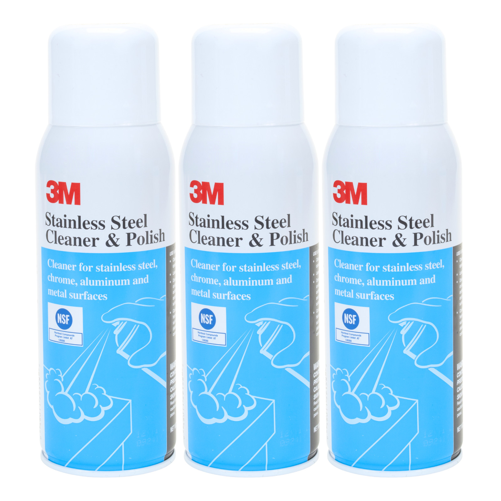 3M Stainless Steel Cleaner & Polish: 10.0 ounces (Clear) [3 Items]