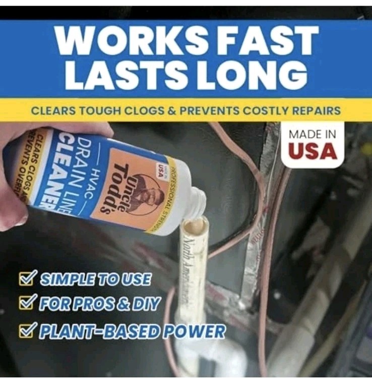 16oz HVAC Drain Line Cleaner Bleach-Free Fast-Acting AC Drain Line Solution