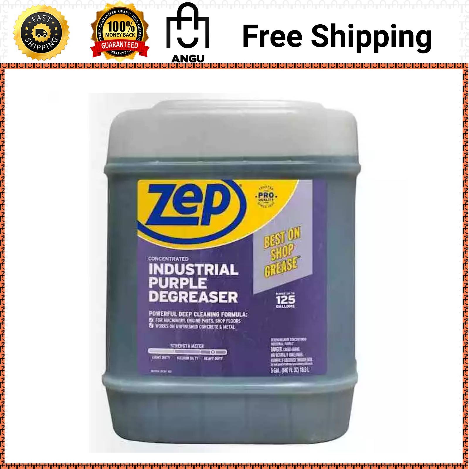 5 Gallon Concentrated Industrial Purple Cleaner Degreaser 1 Pack Fast Shipping
