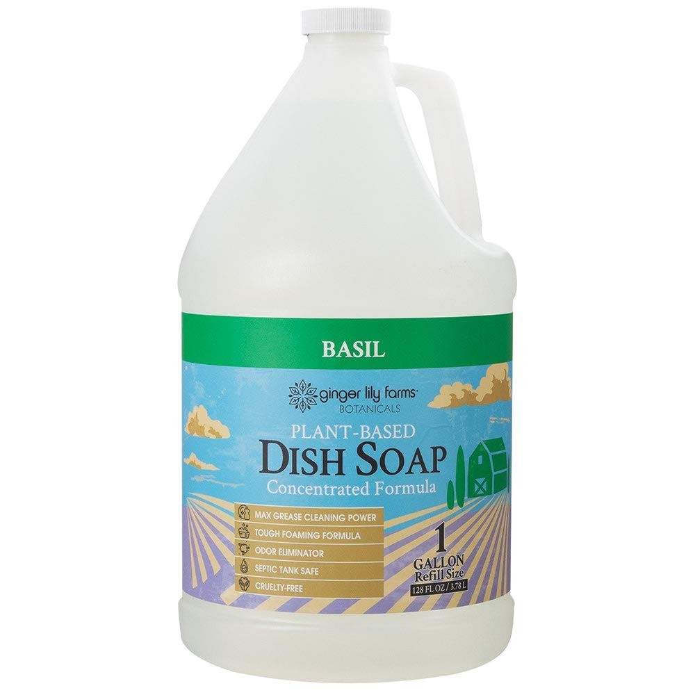 Ginger Lily Farms Botanicals PlantBased Liquid Dish Soap, Concentrated Formul…