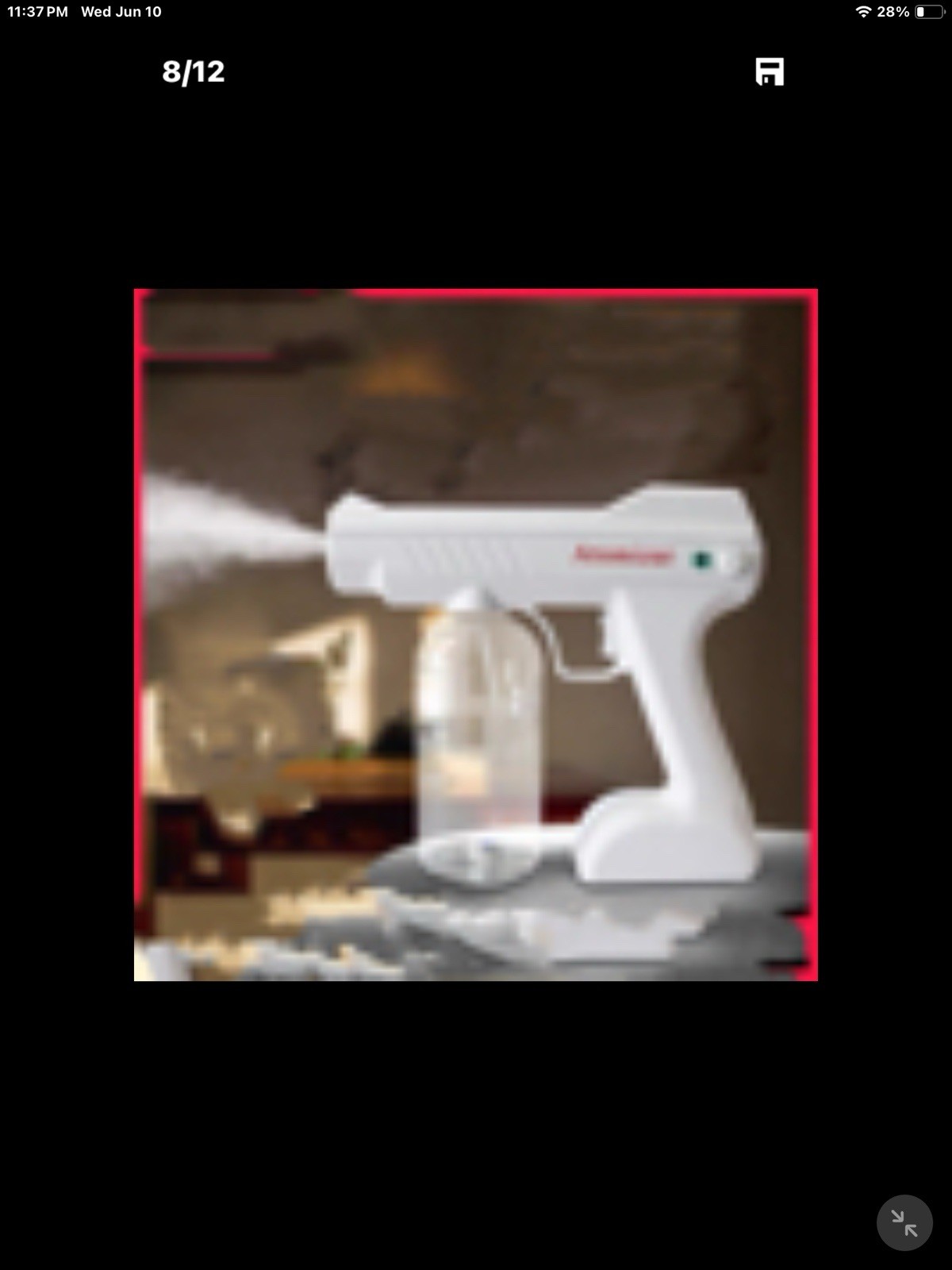 K5 Electric Handheld Cordless Sanitizer Sprayer, Scent Free, 1 Gal, Home