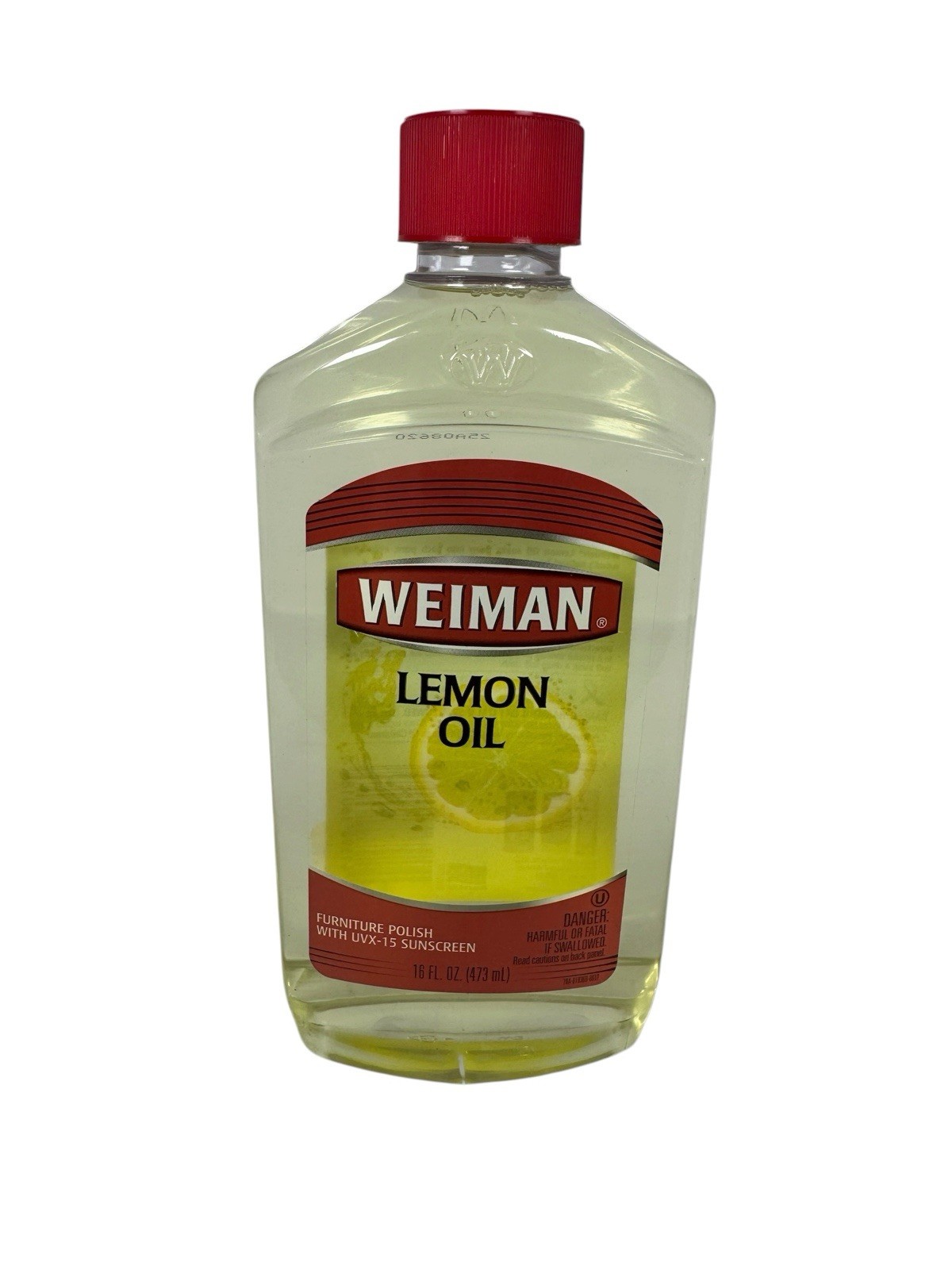 NEW! Weiman Lemon Oil Wood Furniture Polish with UVX-15 Sunscreen, 16 Fl Oz
