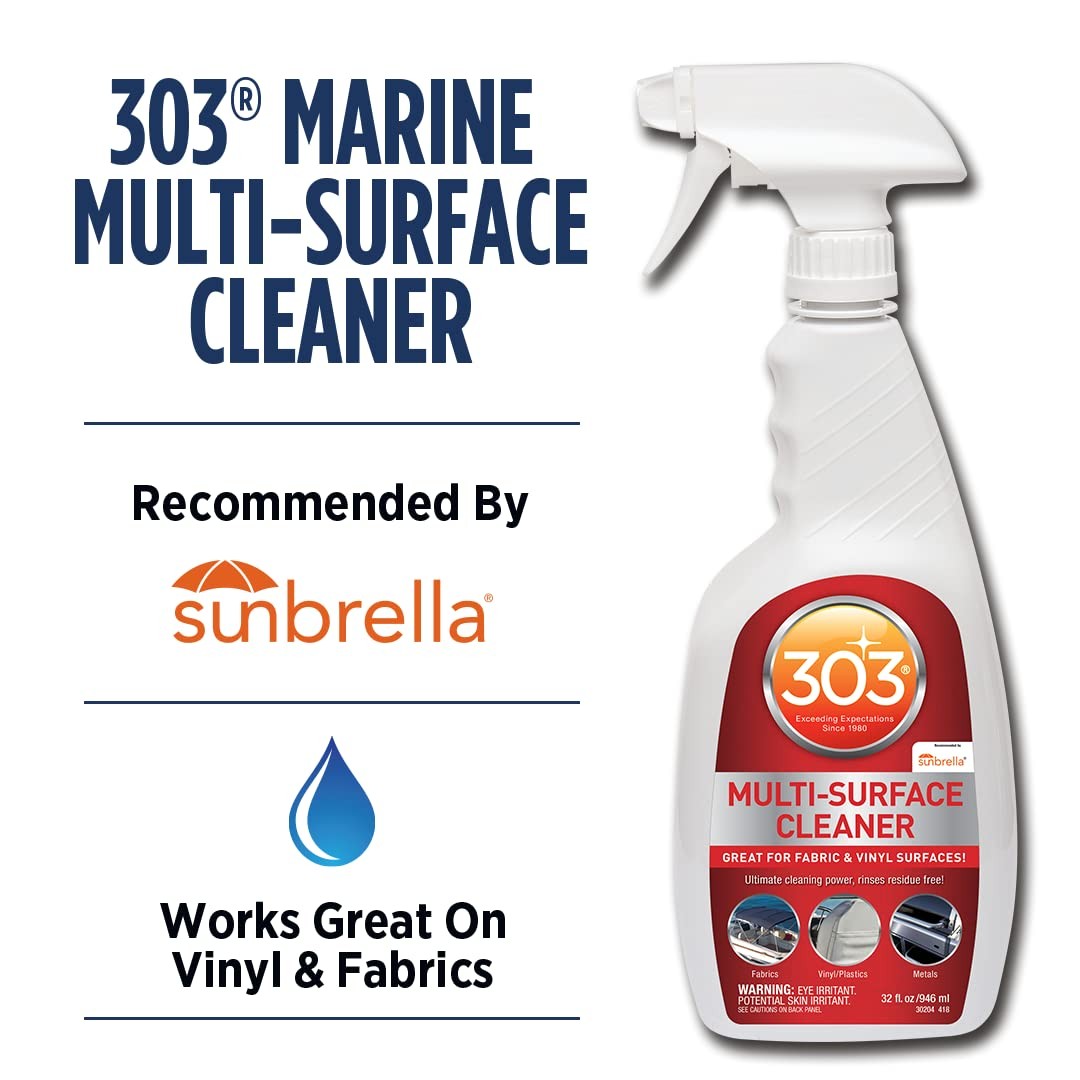 Marine Multi-Surface Cleaner, Boat Cleaner Spray for Vinyl, Canvas & Upholste…