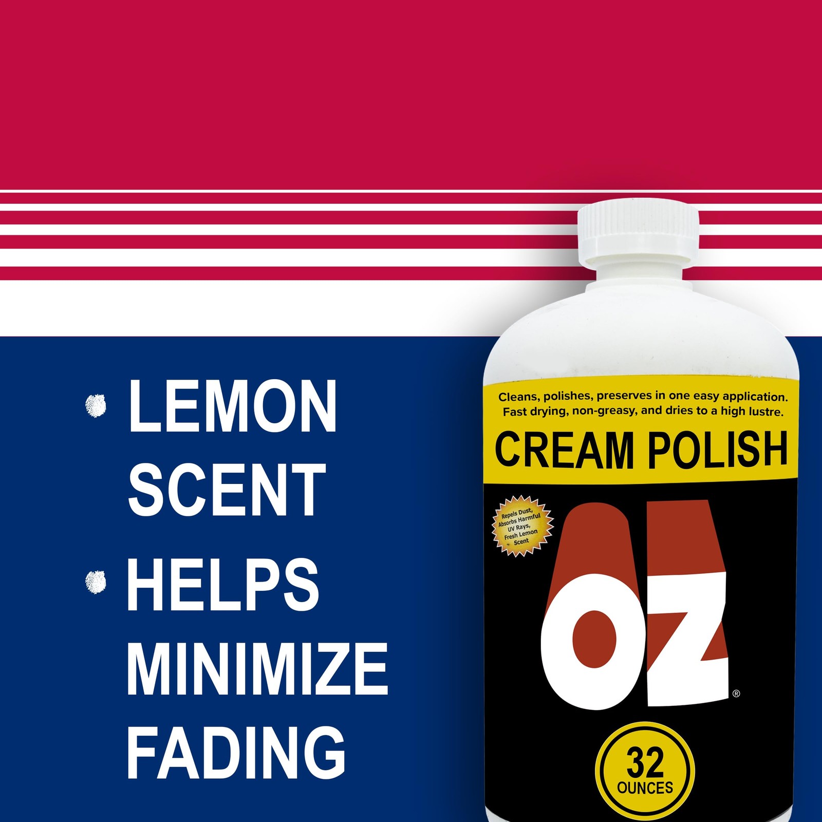 OZ Cream Polish 1 Quart – High-Quality Finish for Wood Surfaces