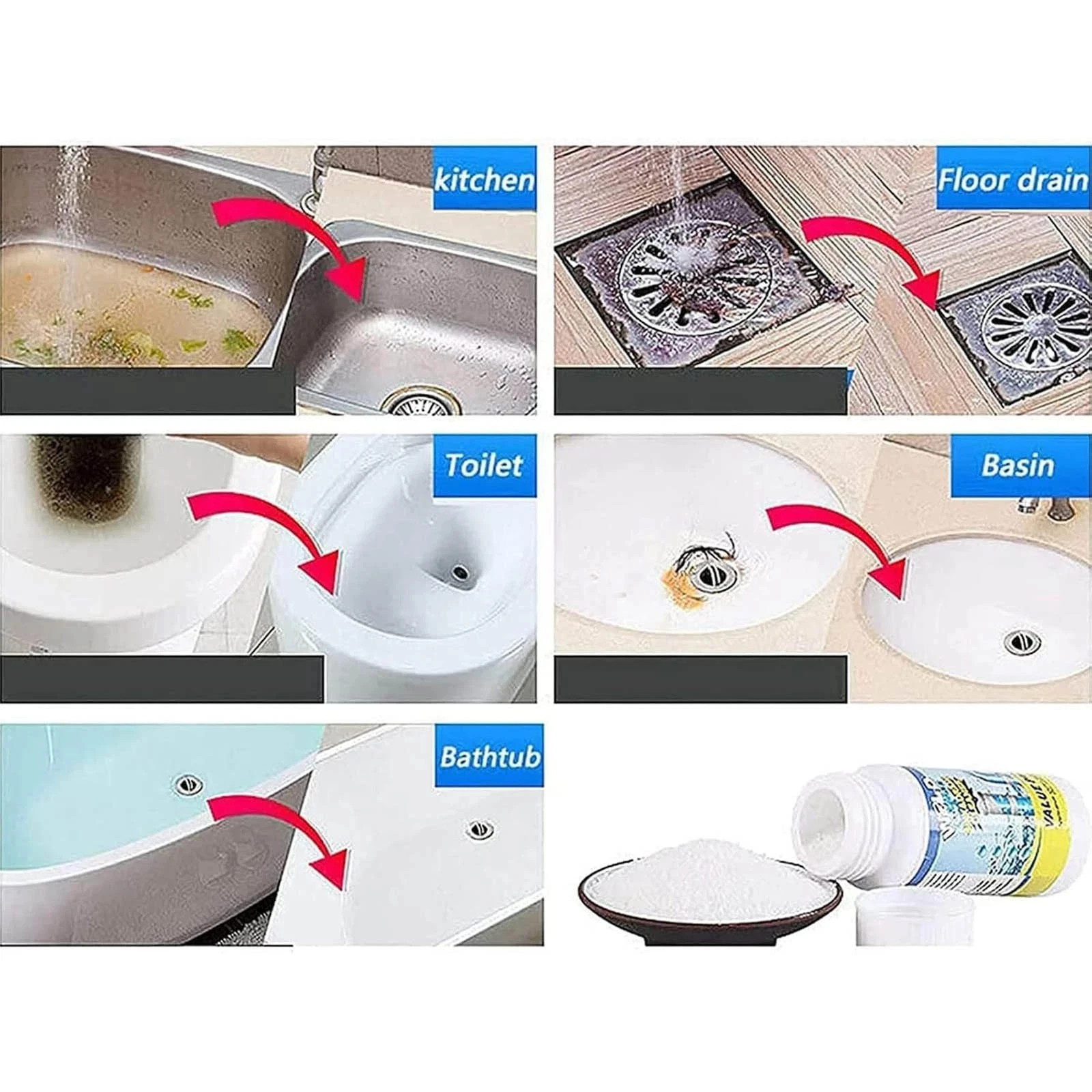 1/2/3PCS Wild Sink and Drain Cleaner,Wild Tornado Sink And Drain Cleaner