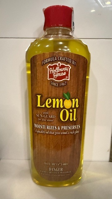Holloway House Lemon Oil w/ Sun-Guard Fine Wood 16 oz Moisturizes & Preserves