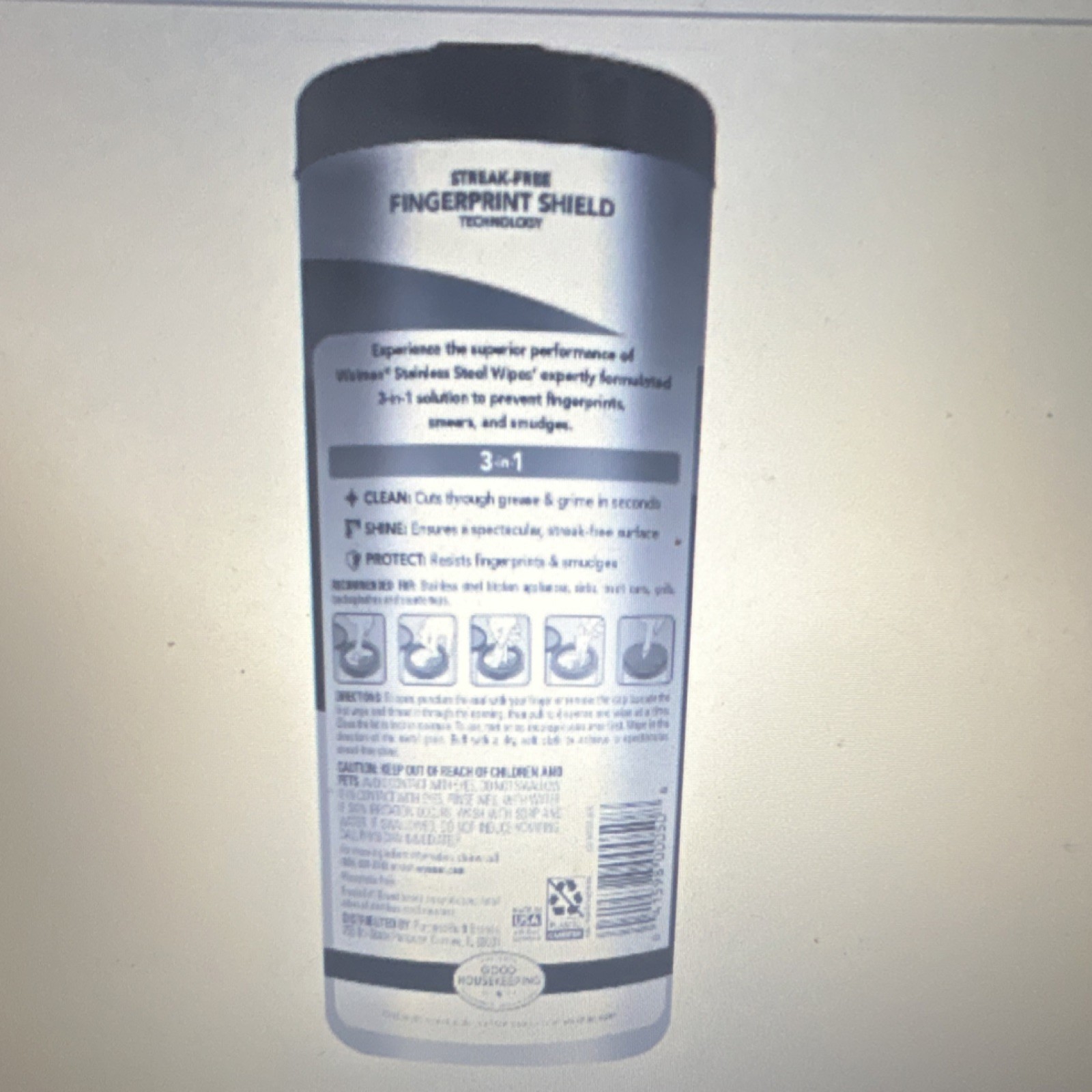 Weiman Stainless Steel Wipes 3-in-1 Clean Shine Protect Streak-Free 30 Pack