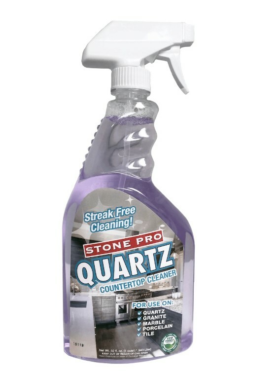 StonePro Quartz Streak Free Countertop Cleaner Also for Granite & Tile Surfaces