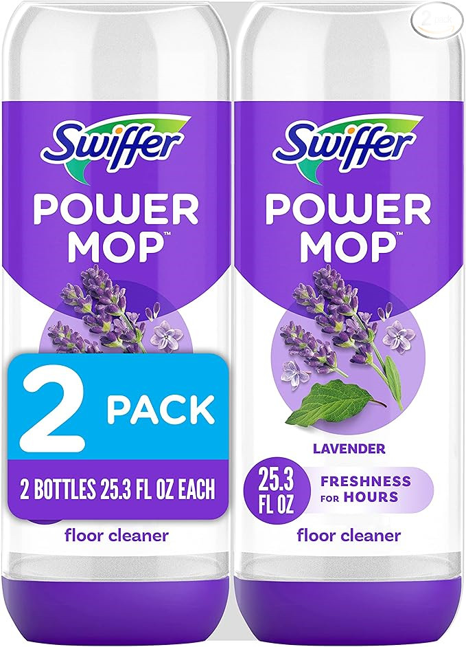 Swiffer Power Mop Refill Solution -All Purpose Multi-Surface Floor Cleaner
