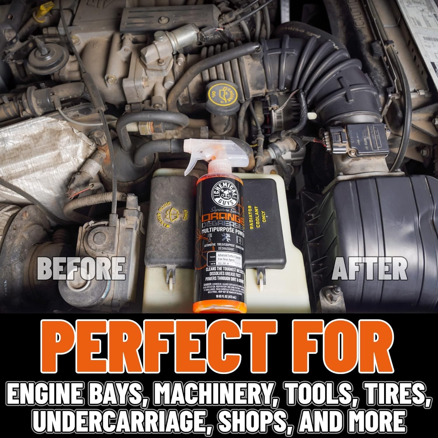 Chemical Guys Signature Series Orange Degreaser Spray – Heavy Duty All Purpose C