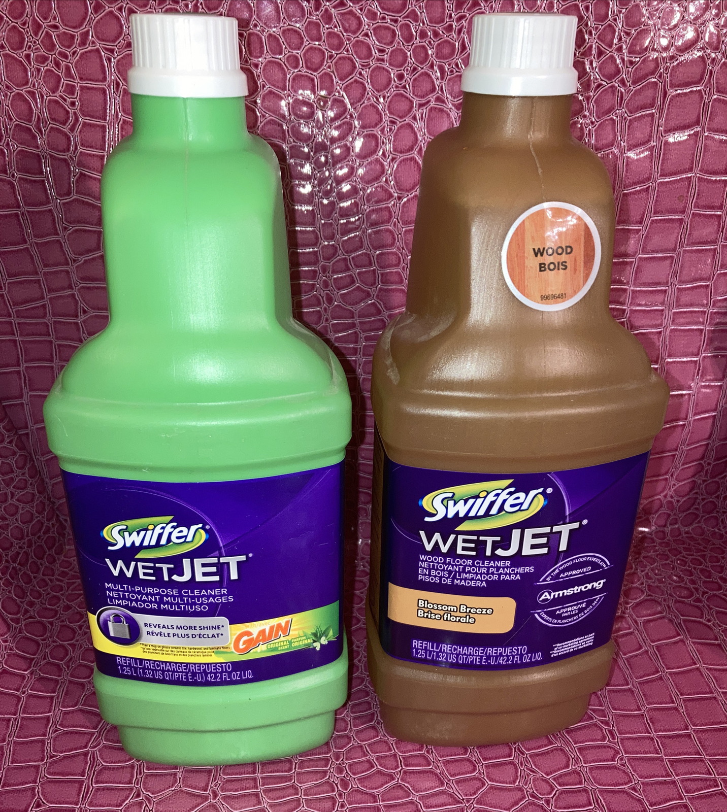 Swiffer Wet Jet 1-Hardwood Blossom Breeze & 1- Multi-Purpose Cleaner 1.25L Each