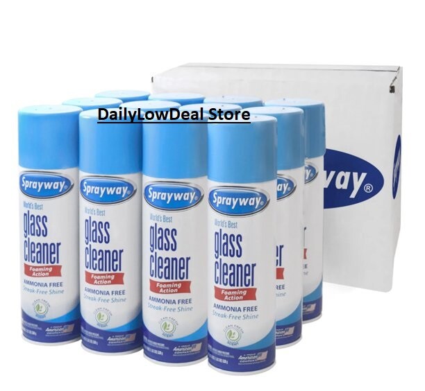 Sprayway SW050-12 Glass Cleaner, 19oz – 12 Pack FREE SHIPPING