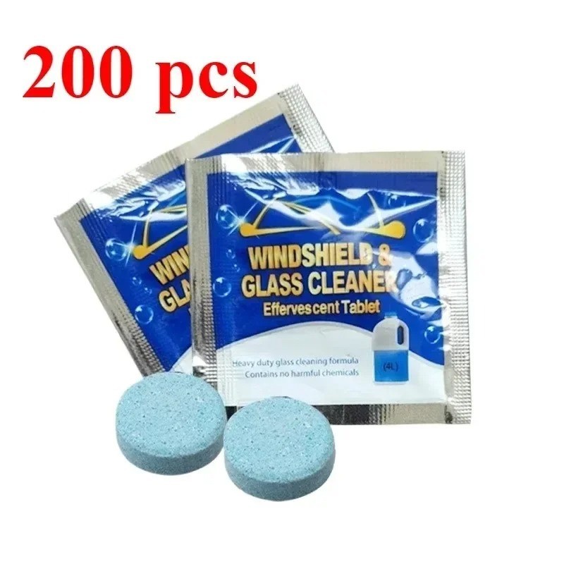 Car Windshield Washer Tablets 40Pcs Car Glass Wiper Fluid Concentrated Clean Tab