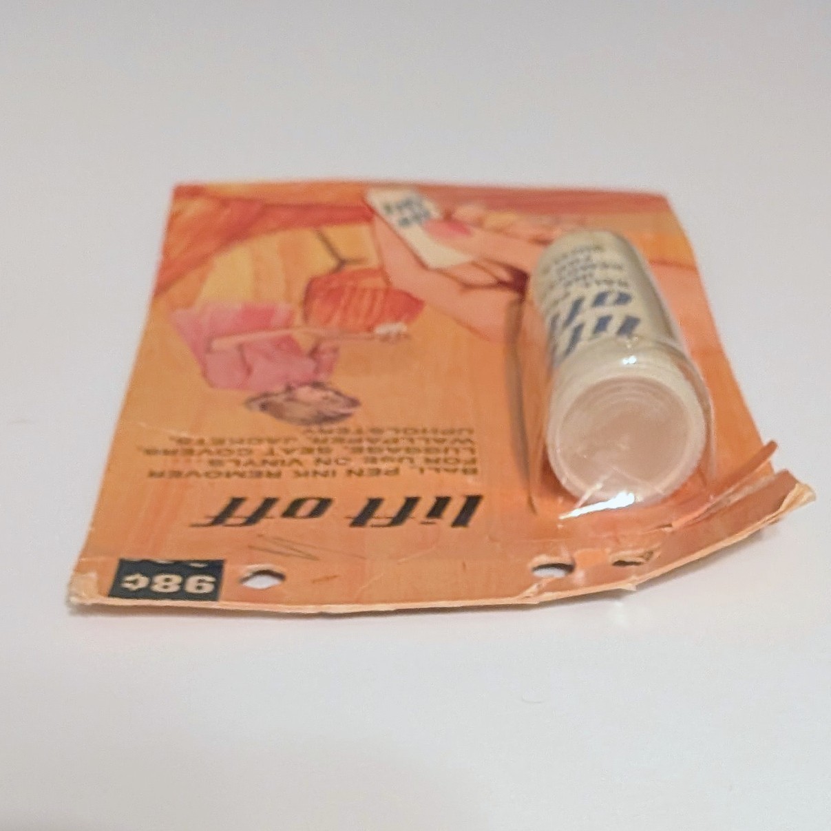 Vintage Lift Off Ball Pen Remover Stick .5 oz NEW IN PACKAGE Eversharp Pen Co.