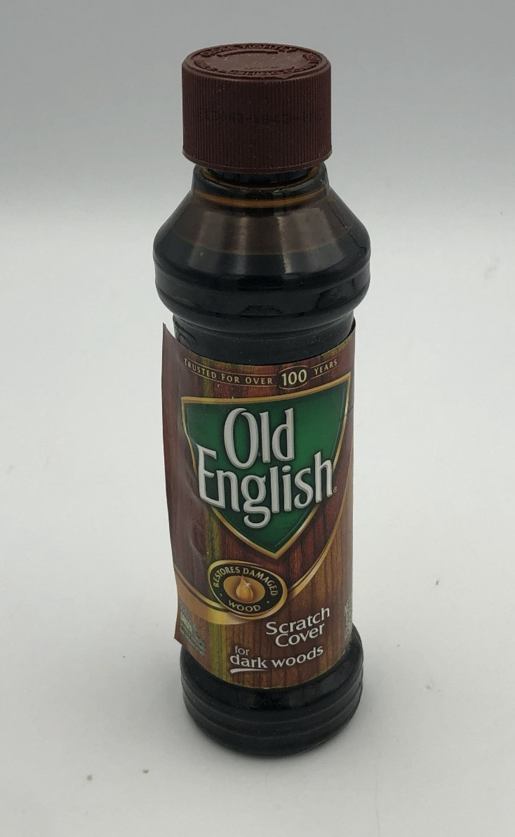 Old English Scratch Cover For Dark Woods, 8oz Bottle, Wood Polish 2010 Full NOS
