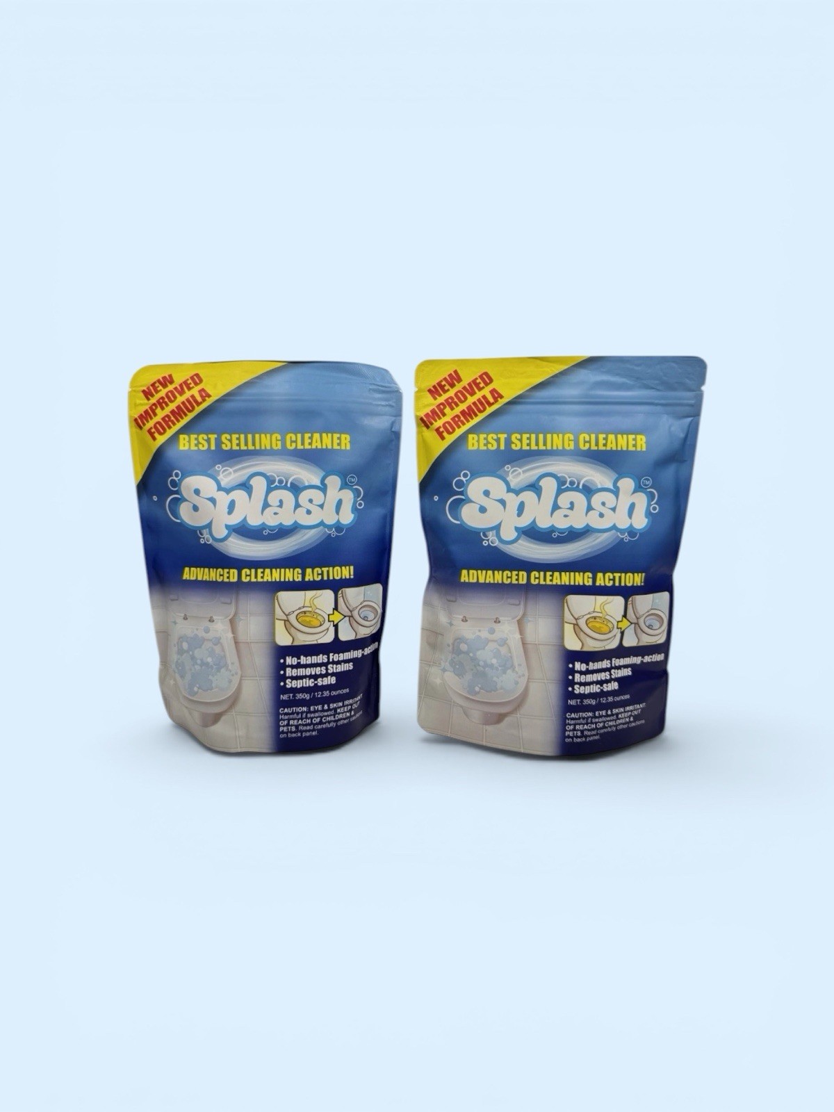 Splash Foaming Advanced Cleaner Lot Of 2 Each 350g / 12.35 Oz Exp 2/2027 Sealed