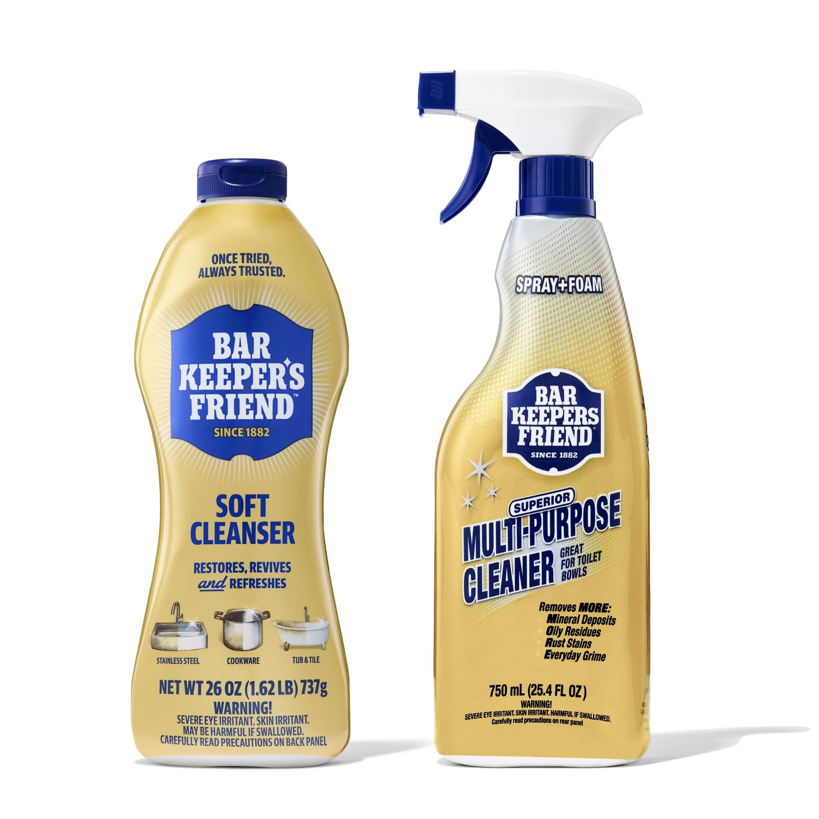 Soft Cleanser 26 oz + Spray & Foam Multipurpose MORE Spray Cleaner 25.4 oz, M…