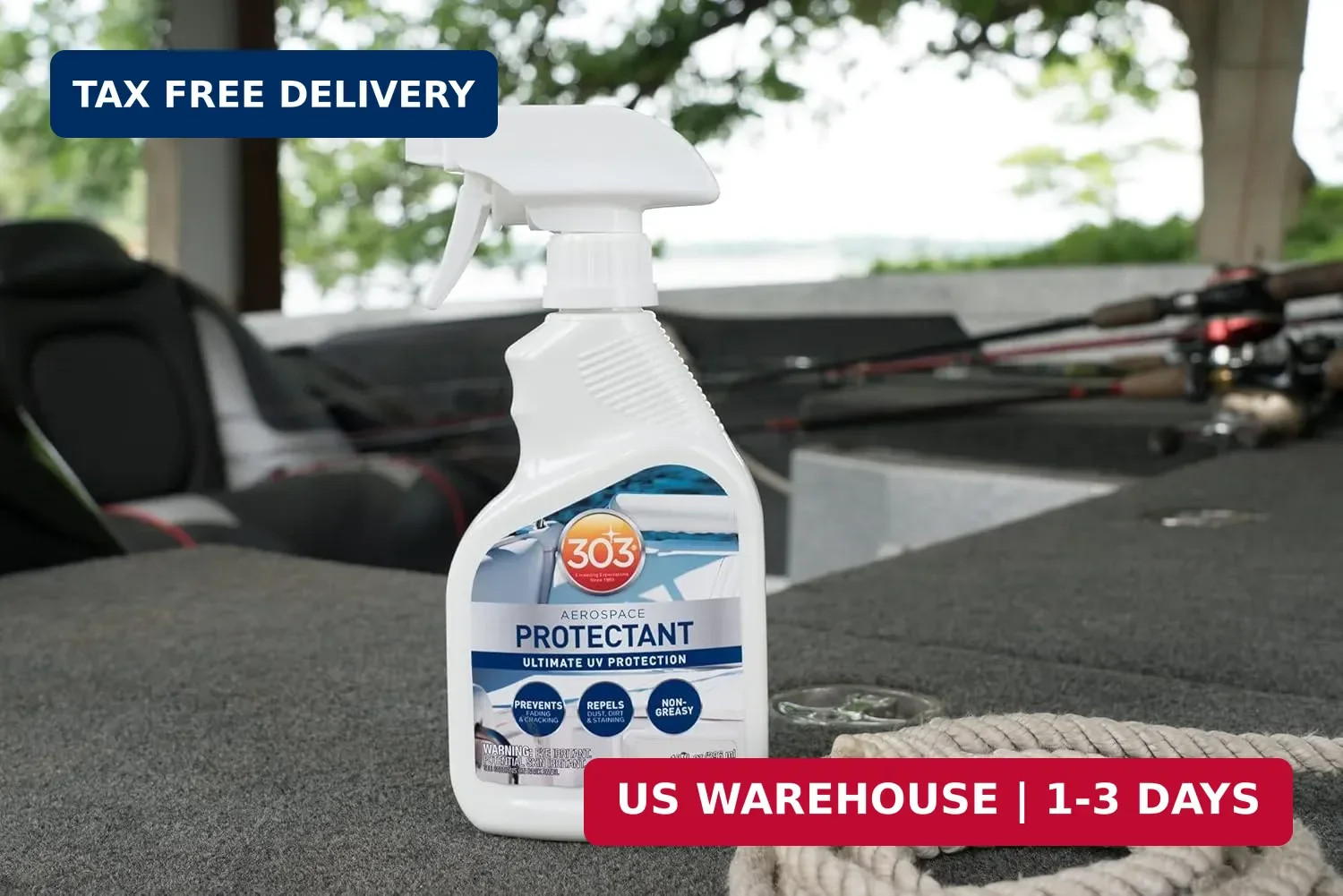 303 Products Marine Aerospace Protectant – UV Protection – Repels Dust, Dirt, &
