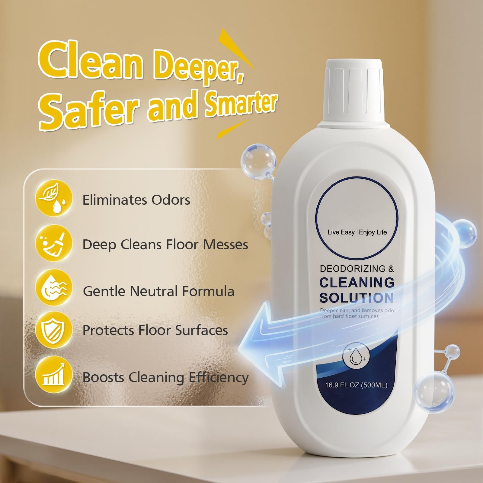 2 Pack Floor Cleaning Solution for Tineco and Robot Vacuums with Mopping, Dee…