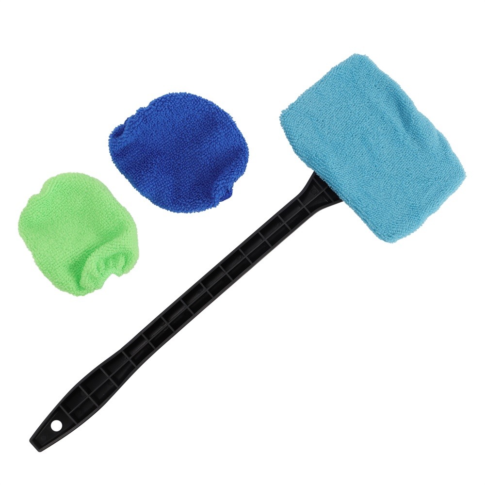 3 Pack Window Windshield Cleaning Tool Microfiber Car Wiper Cleaner Glass Brush